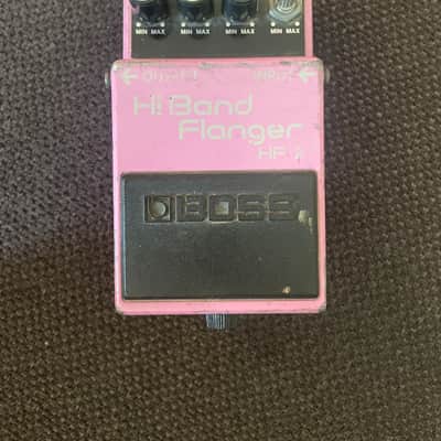 Boss HF-2 Hi Band Flanger (Green Label) 1989 - 1993 - Pink image 1