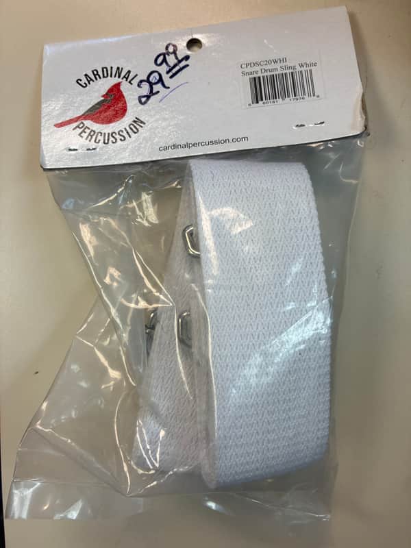 Immagine Cardinal Percussion CPDSC20 Snare Sling 2025 - White - 1