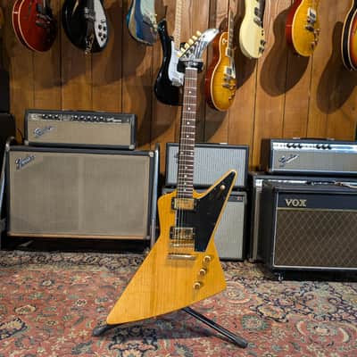 Gibson Custom Shop '58 Korina Explorer Reissue 2021 - Natural with Black Pickguard image 9