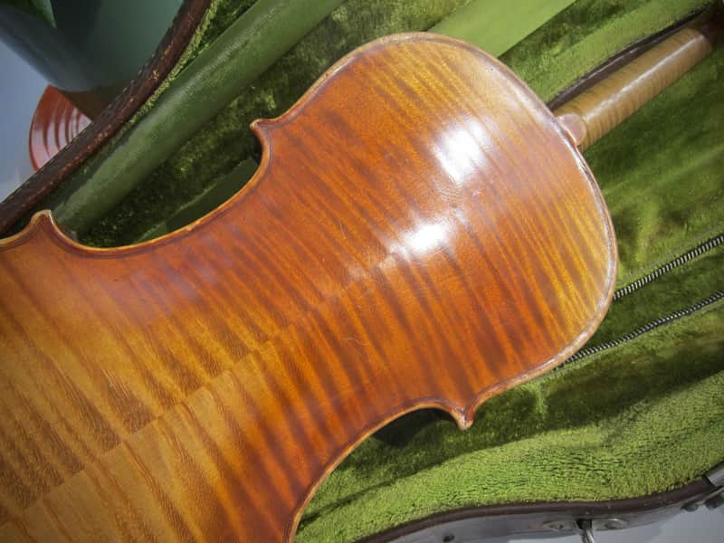 Conservatory Violin Guarnerius Copy 4/4 German Circa-1920s-1940s-Reddish Brown Varnish image 1