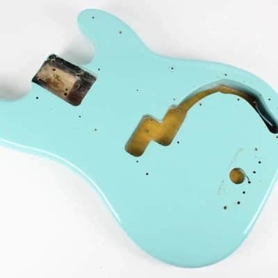 1976 Fender Precision Bass BODY Seafoam Green/Blue ~PRO Re-Fin~ Early-CBS USA 1970s image 14