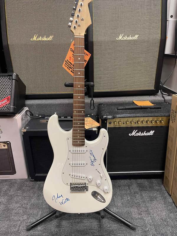Signed Johnny & Edgar Winter S Type - white image 1