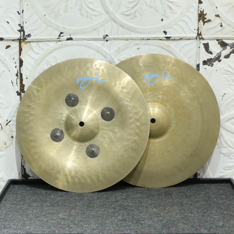 PGB Inverted China Hi-Hats 14in - w/ bronze sizzler (820/1140g) image 1