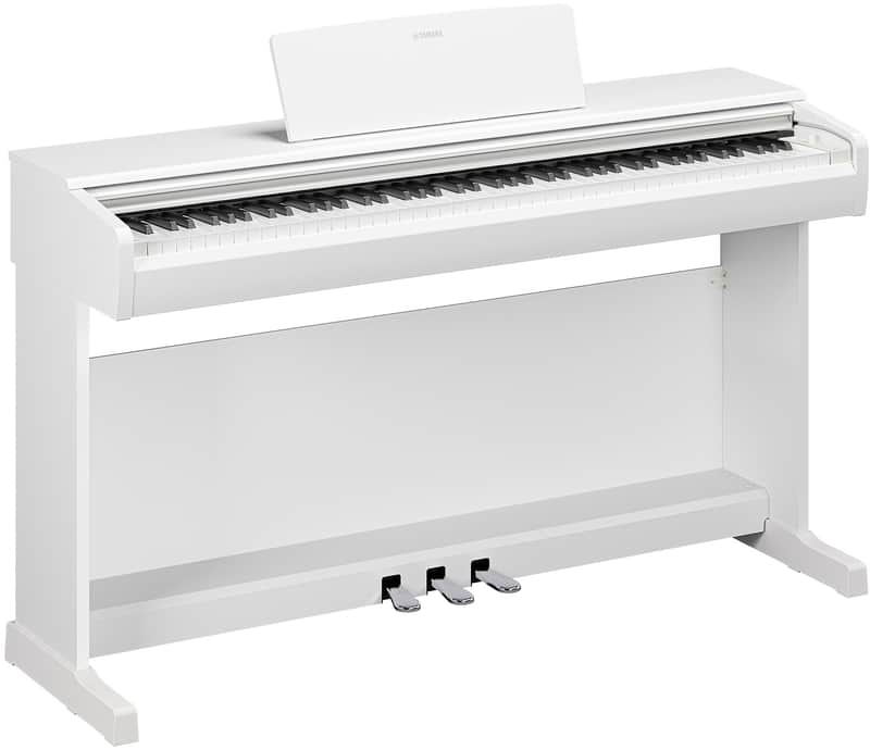 Yamaha YDP-146WH, GHS Weighted 88 Note Upright Digital Piano - White image 1