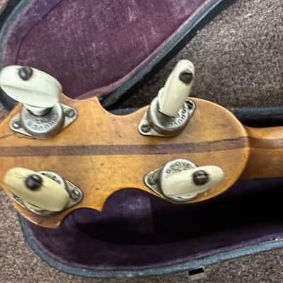 OLD Used Guckert Duplex 4 String Tenor Banjo 1922? w/ Hard Case Vintage Antique image 11