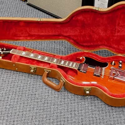 2019 Gibson SG Standard '61 Sideways Vibrola w/ Case! Vintage Cherry! VERY NICE!!! image 1