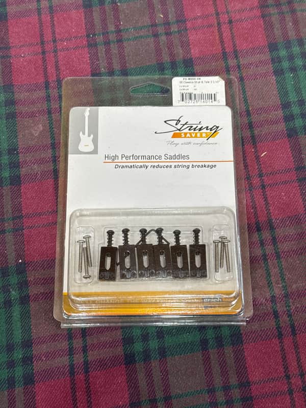 Graph Tech String Saver Classics Strat & Tele Saddles - Black image 1