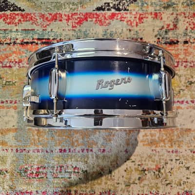 Rogers 14x5" Luxor Blue/Silver Duco Snare - Cleveland Tag image 2