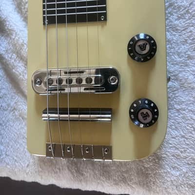 Vintage Unbranded (Likely Guyatone) Lap Steel Guitar MIJ W/Case, pics, Tone bar image 4