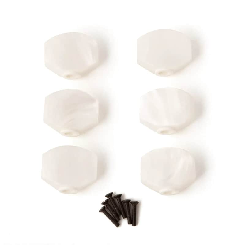 PRS Tuner Buttons for Phase III Locking Tuners, Set of Six Pearloid image 1