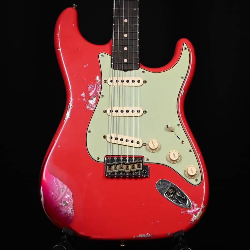 Fender Custom Shop 1962 Stratocaster w/ Josefina Handwound Pickups, Heavy Relic- Fiesta Red/ Pink Paisley 2026 (R143987) image 1