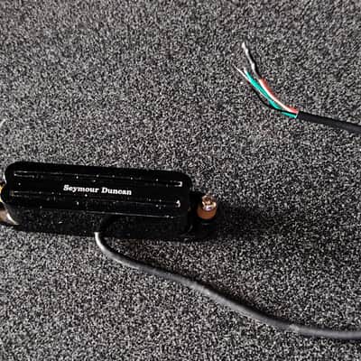 Seymour Duncan SHR-1b Hot Rails Strat Bridge Pickup 2010s - Black image 1