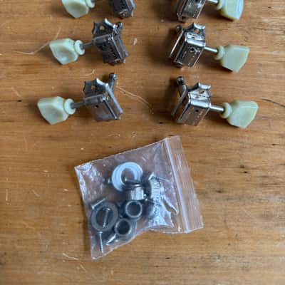Vintage 1970's Kluson Gibson DELUXE Tuners, Ferrules and Screws image 2