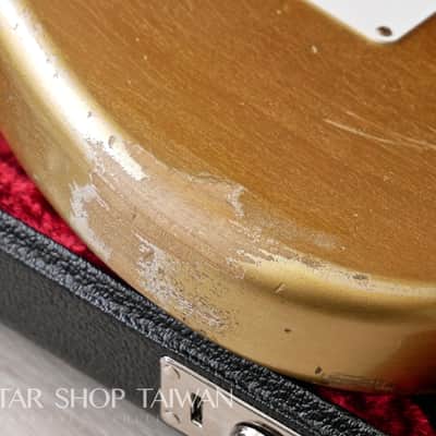 2021 Fender Custom Shop 1969 Stratocaster Heavy Relic HSS-Aztec Gold. image 21