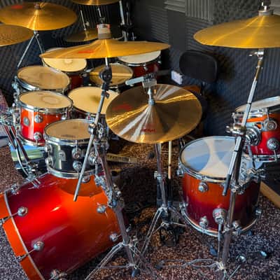 NATAL LARGE DRUM KIT. 12 DRUMS IN ALL. 7 CYMBALS image 17
