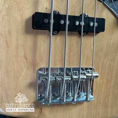 Fender Crafted in Japan (CIJ) 1975 Reissue Jazz Bass (JB75) – Natural Ash with Maple Neck (2004-2005) image 2