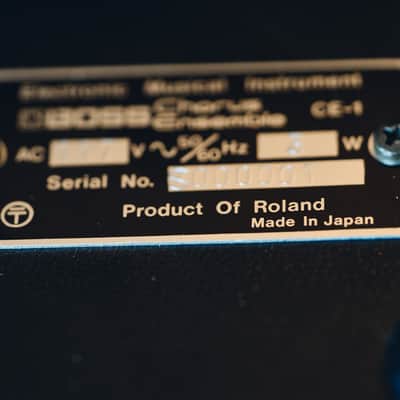 *Holy Grail* Roland Boss CE-1 Chorus Ensemble Serial #S000001 image 11