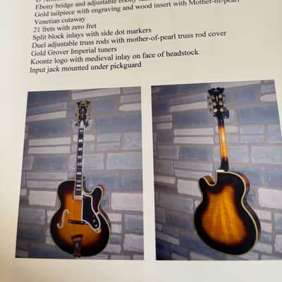 Sam Koontz 18” Archtop 1970’s - Sunburst image 9