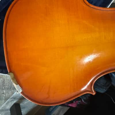 15" viola with case and bow. Made in Romania image 9
