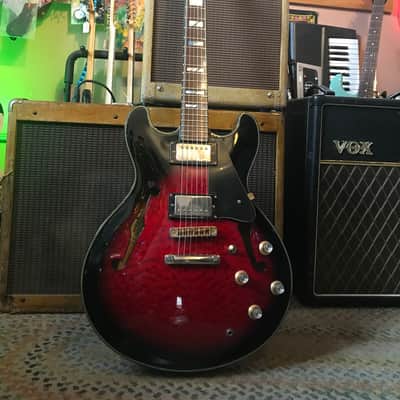 Samick Artist Series SAB 650 Birdseye 1995 Burgundy image 2