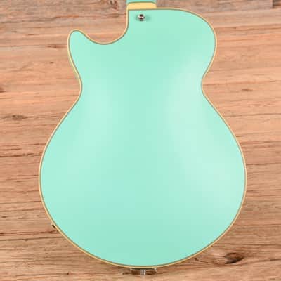 D'Angelico Deluxe SS Semi-Hollow Single Cutaway Matte Surf Green 2020 image 3