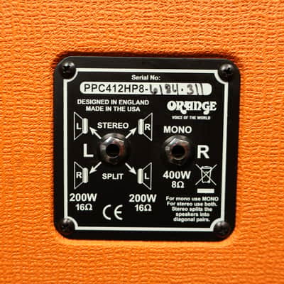 2010 Orange Rockerverb 100 MKII Amplifier Head & PPC412HP8 4X12 Speaker Cabinet image 11