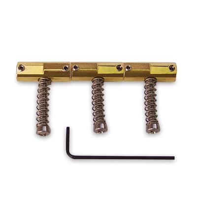 Callaham Enhanced Vintage Compensated Bridge Saddles for Tele, Brass
