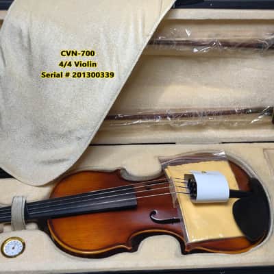4/4 Advanced to Professional Level Violin Featuring Aged 7 Years+ Select Solid Spruce Top Highly Flamed One-Piece Maple Back and Sides, Real Ebony Components, Brazilwood Bows, Hand-Rubbed... image 7
