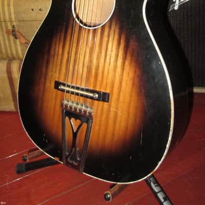 Vintage Circa 1961 Harmony Stella Small Bodied Parlor Guitar image 1