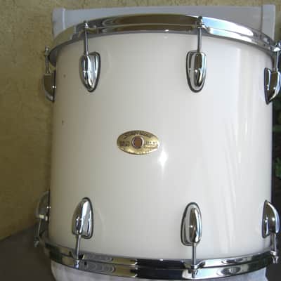Slingerland HSS Lite 90s era White Lacquer Rack Tom 15X13 Stick Saver Hoops Beautiful NOS Cond! image 1