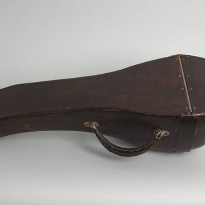 Stahl Style 6 Bowl Back Mandolin, made by Larson Brothers, c. 1910, original brown leather covered hard shell case. image 15