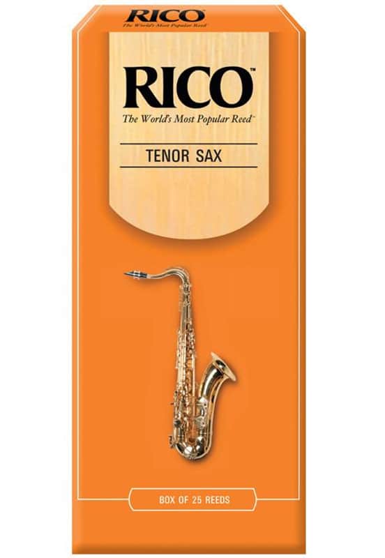 Rico Tenor Saxophone Reeds, Strength 1.5, 25-pack image 1