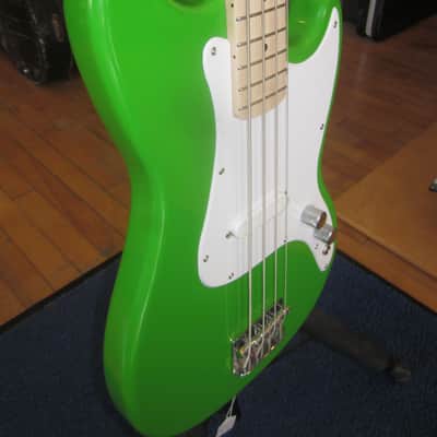 Fender Squier Sonic Bronco Electric Bass 4-String - Lime Green image 10