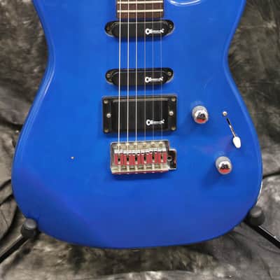 1989 Charvel Charvette Model 200/250 HSS Blue Electric Guitar image 2