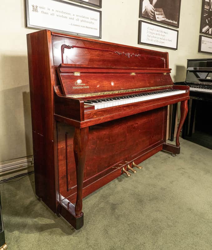 Nordiska 46" Upright Piano | Polished Mahogany | Used Bild 1