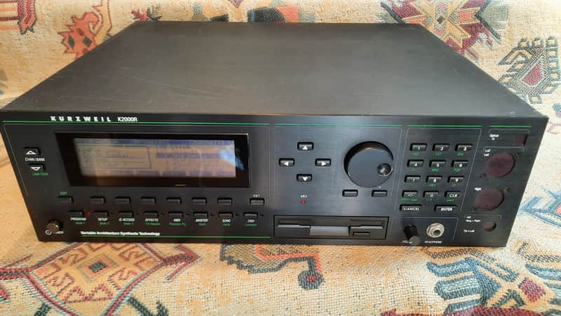 Kurzweil K2000R Rackmount Digital Workstation Sound Module 1990s - Black image 1