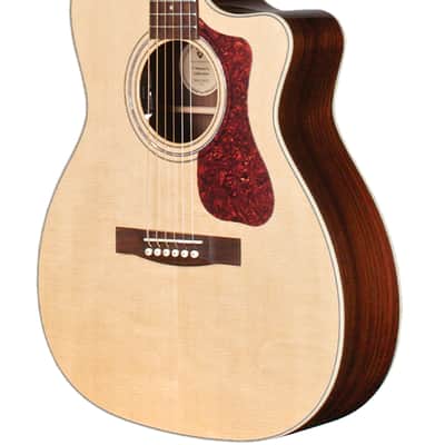 Guild OM-150CE Natural, All Solid Wood, Sitka Spruce Top, Indian Rosewood B/S, Acoustic Electric image 3