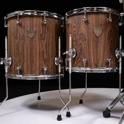 Varus Drums 5pc Shell Pack Mahogany Shells - Bocote Outer Ply image 6