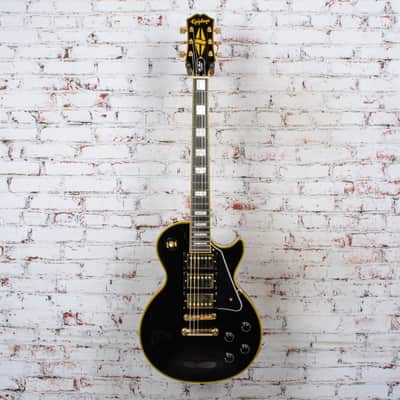 Epiphone - 2020 Joe Bonamassa Les Paul Custom Black Beauty Electric Guitar Antique Ebony w/OHSC and COA - USED image 2