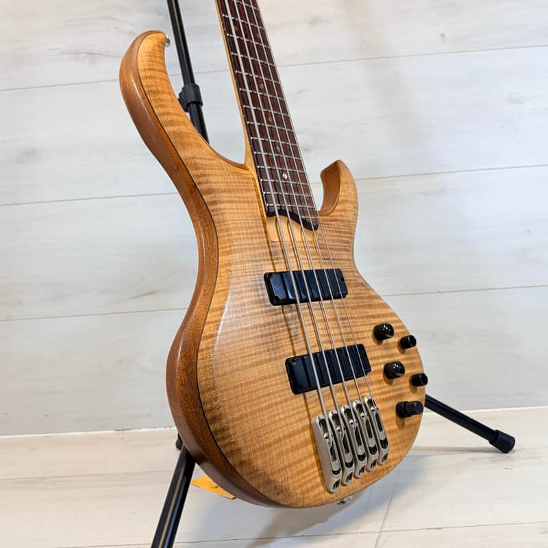 Ibanez BTB1005 Prestige 5-String Bass Natural Flame Maple MIJ w/ Case 1999 image 1