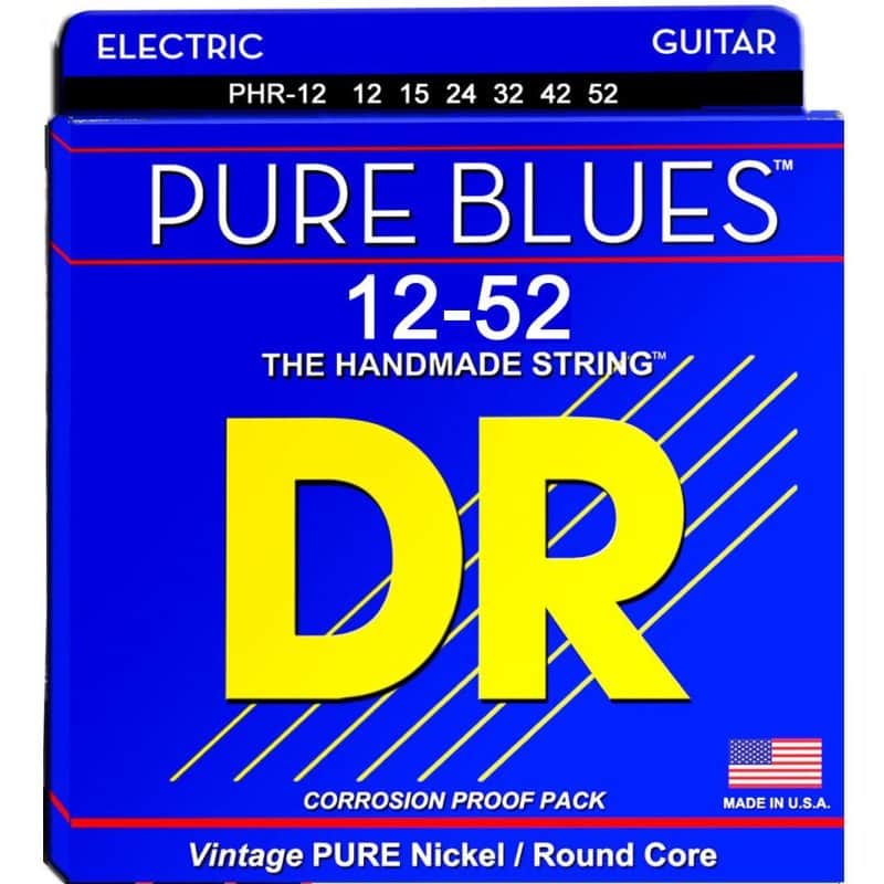 DR Strings PHR-12 Pure Blues Electric Guitar Strings, Extra Heavy (12-52) image 1