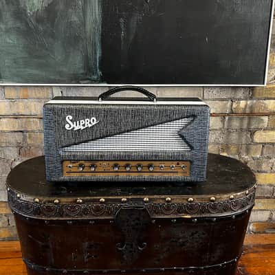 Supro 1699RH Statesman 2-Channel 50-Watt Tube Guitar Head 2017 - Present - Black Rhino image 1