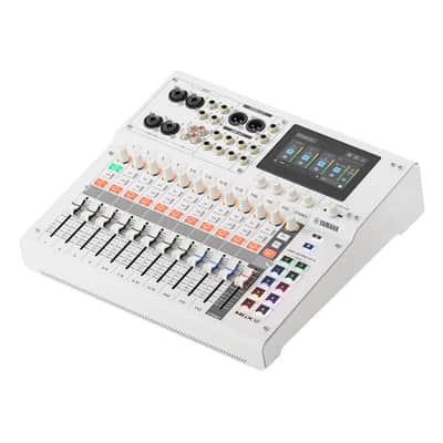 Yamaha MGX12 W 18-Channel Digital Mixing Console Recording PA Bundle with Two DBR15 15-Inch 1,000W Powered Loudspeakers and HPH-MT5 Closed-Back Studio Monitor Headphones (White) image 2