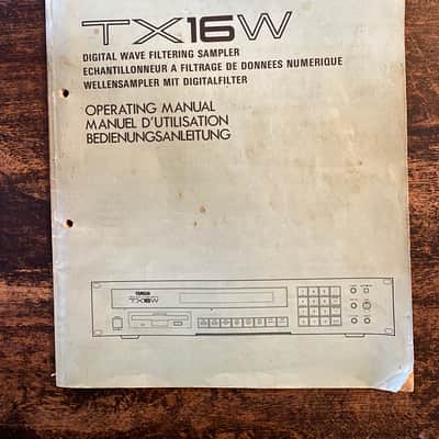 Yamaha TX16W Parts Floppy Drive & Sound Library Manual image 10