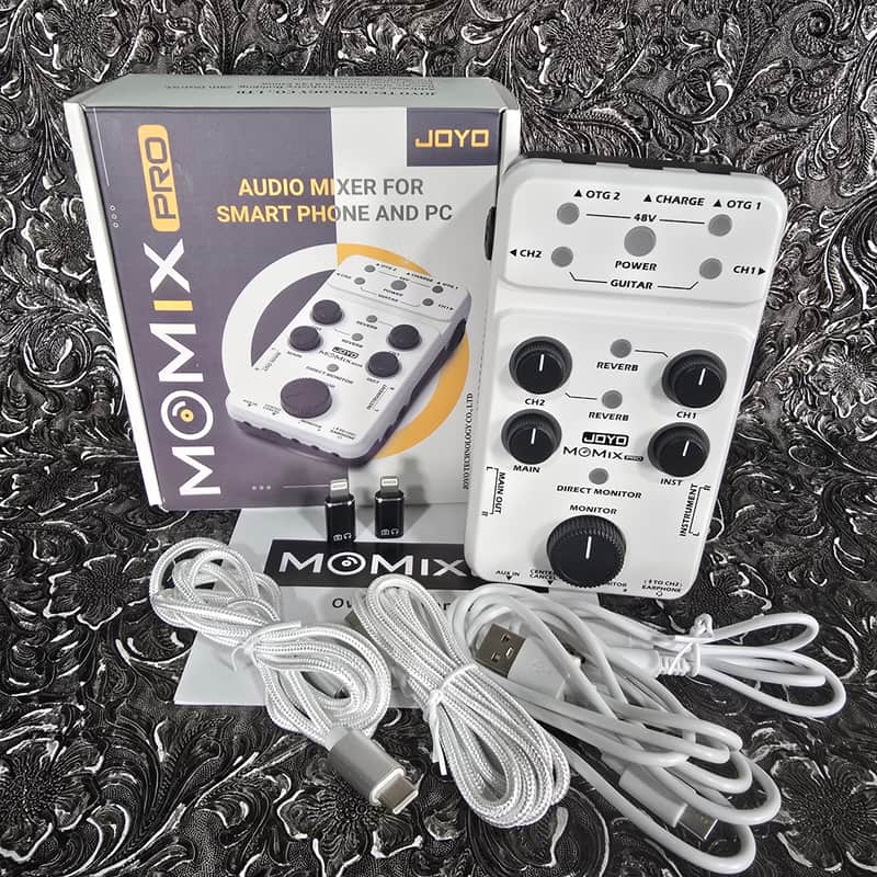 JOYO MOMIX PRO USB Audio Interface with Stereo XLR +48V Phantom Power Mixer for Live Streaming, Recording and Podcasting image 1