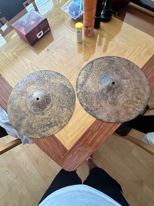 Meinl 15" Byzance Vintage Pure Hi-Hat (Pair) 2010 - Present - Un-Lathed image 1