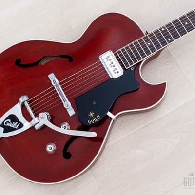 1961 Guild Starfire I Vintage Hollowbody Guitar Cherry Red w/ DeArmond DynaSonic, Bigsby & Case