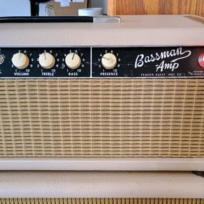 1964 Fender Bassman 6G6-B/C Blonde amp head image 4