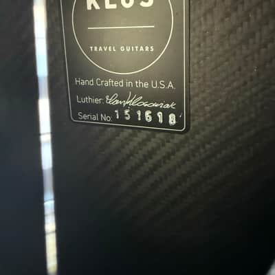 KLOS Hybrid Carbon Fiber Acoustic Travel Guitar 2019 - Blue image 3