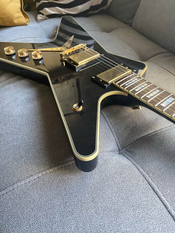 Dean ML Black Gold 2009 - Transparent Black | Reverb